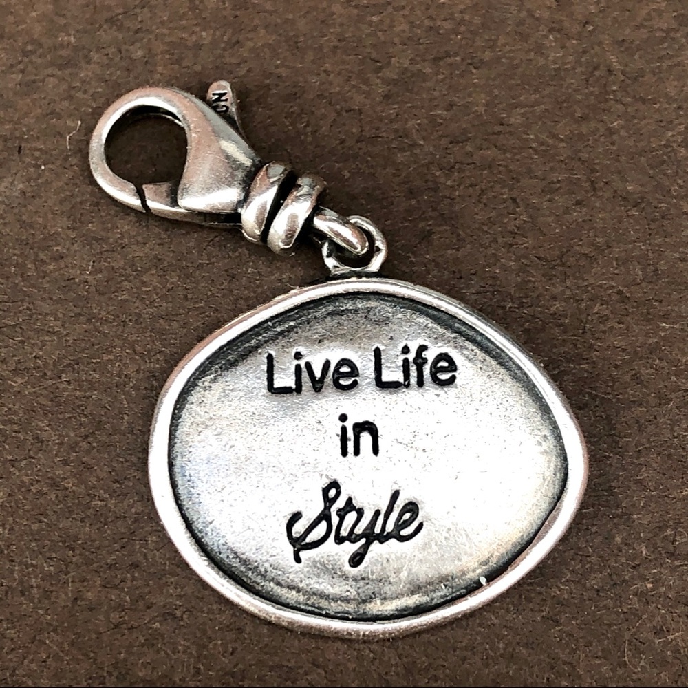 Silpada “Live Life in Style” Charm